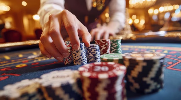 kamubet live-dealer studio with professional setup and HD cameras